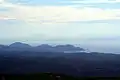 View towards the Toronean Gulf. The northern Sporades are visible on the horizon.