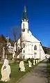 Church of Saint Joachim, a Lutheran church in Jáchymov, Karlovy Vary Region.