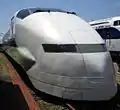 Preserved car 322-9001 of prototype set J1 at Hamamatsu Works in July 2007