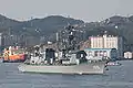 Inazuma departing Yokouska on 21 October 2009.