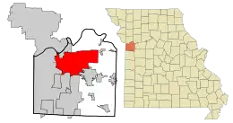 Location of Independence, Missouri