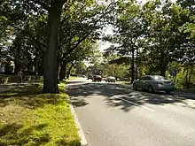 A suburban parkway
