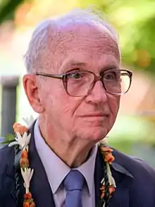 James A. Michener (Class of 1929), author.
