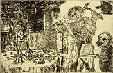 Avarice (1904) etching, 9.8 x 15&nbsp;cm., Royal Library of Belgium, Brussels