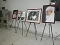 Photo gallery near the narthex of the church