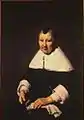 Marriage portrait of Andries' sister Agatha van Hoorn, by Jan de Bray