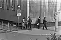 Members of the Japanese embassy attempting to contact the terrorists
