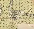 Jarisha village in the Map of Jaffa Tel Aviv Compiled, drawn and printed by the Survey of Palestin 1944