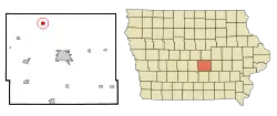 Location of Baxter, Iowa
