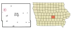 Location of Mingo, Iowa