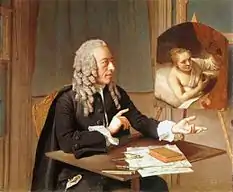 Portrait of dr François Tronchin, 1757, pastel on parchment