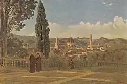 Florence. View from the Boboli Gardens, Jean-Baptiste-Camille Corot, after 1834.