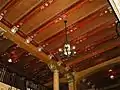 The lobby ceiling.