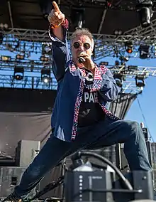 Biafra performing at the 2014 Fun Fun Fun Fest