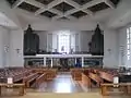 Interior, looking west