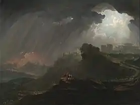 Joshua Commanding the Sun to Stand Still (c. 1840). Oil on canvas, 47.9 x 108.3&nbsp;cm. Yale Center for British Art, New Haven, Connecticut