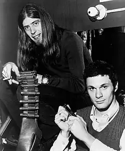 Bennett at right with John Mayall on a 1970 US tour.