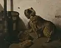 The Dog and the Fly (oil on canvas 1856; RMFAB)