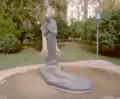 Junipero Serra Monument at the capitol grounds in Sacramento, California