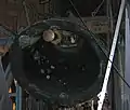 On this image the damaged area from the crack can be seen to the left of the clapper