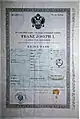 Austro-Hungarian Empire passport issued in Bohemia in 1871.