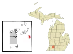 Location of Climax, Michigan
