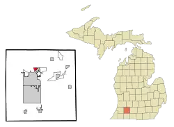 Location of Parchment, Michigan