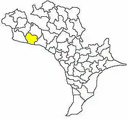 Mandal map of Krishna district showing Kanchikacherla mandal (in yellow)