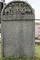 Old Kannada inscription (1577 A.D.) of Belur Chief Venkatadri Nayaka at the twin temple complex at Mosale