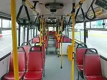 Interior of Karosa B 941 with Fainsa seats