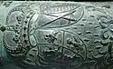 Coat of arms on a cannon in Königstein Fortress, Dresden