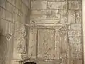 Shiva and Brahma sculpture (inside temple sanctum), Lakshman Temple, Khajuraho, India