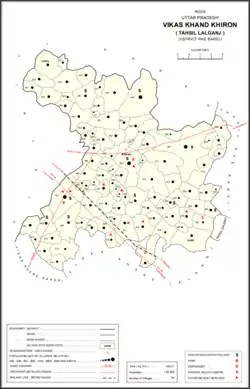 Map showing Basgawan (#568) in Khiron CD block