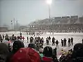 A snowy Kidd-Brewer Stadium played host to an NCAA Division I Football Championship playoff game between Appalachian State and Western Illinois on December 4, 2010.