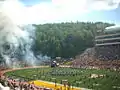 The Mountaineers take the field in 2011.