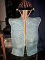 Antique Japanese (samurai) Edo period kikko manchira or a vest made with hexagon armour plates kikko.