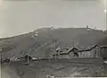 The train station in Cârlibaba during World War I