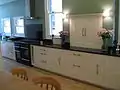 Example of a galley kitchen that has been hand-fitted by a carpenter
