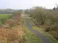 The Sustrans cyclepath looking towards Kilmarnock.