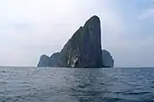 Vertical limestome cliffs of Ko Phi Phi Lay