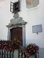The Baroque portal of the house and library of Peter Pavel Glavar, designed by Franc Jelovšek&nbsp;[sl]