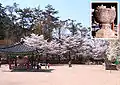Beopjusa Seogyeonji (stone basin) is National Treasure #64.