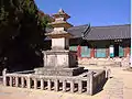 Treasure 250 - Beomeosa Three Story Stone Pagoda built some time between 826-836, during the Silla era.