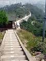 Steps and fort wall on Inwangsan in Seoul