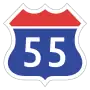 Expressway No.55 shield}}