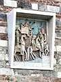 Ceramic panel at the Bécsi Gate of Buda Castle