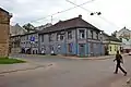 Typical worker houses on cross of Artilērijas and Krāsotāju streets.