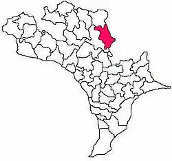Mandal map of Eluru district showing Musunuru mandal (in Rose Colour)