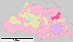 Location of Kuki in Saitama Prefecture