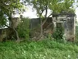 A room within the Temple premises destroyed by trees and plants